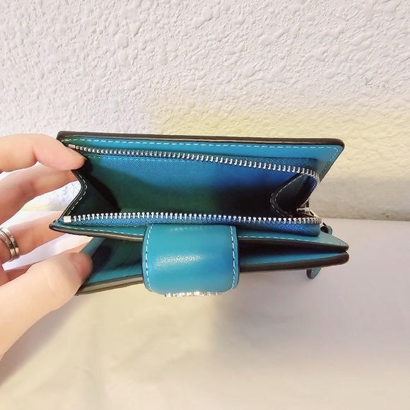 Rowan Satchel In Signature Canvas/Teal with matching wallet - Picture 4 of 9